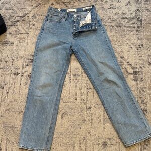 Denim Forum Classic Blue Straight Leg Jeans